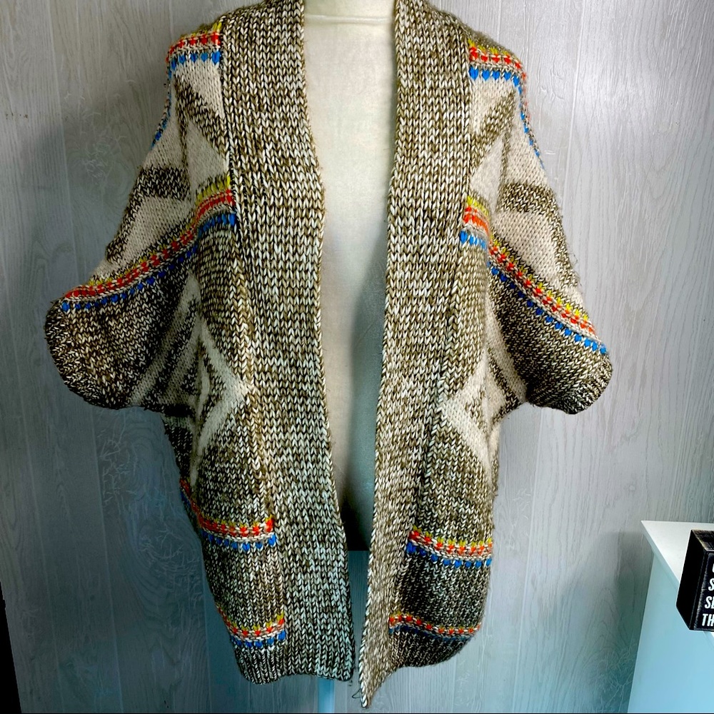 American Eagle•Chunky Knit•Southwestern•Aztec•Tribal•Sweater•Size XS/S•